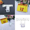 DIY Paper Cutting Scrapbooking Embossing Album Dies Craft On Swing Couple F1G2