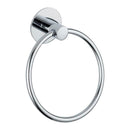 Bathroom Stainless Steel Round Wall Mounted Towel Ring Holder Hanger Rack A