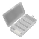Plastic 5 Compartments Fishing Tackle Box Fish Lure Hook Bait Storage Case