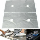 4PCS Reusable Aluminum Foil Gas Stove Burner Cover Protector Liner Clean Ma I5V7