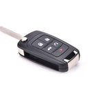 5 Button Flip Folding Key Shell Remote Case Fob For CHEVROLET Camaro Volt  ^