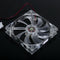 LED Light CPU Cooling Fan Computer PC Clear Case Quad 12CM Heatsink Red