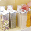 1x Cereal Dispenser Plastic Storage Box Kitchen Food Grain Rice Container 2L Hot