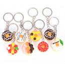 8 Pcs Doughnuts Keychain Pendant Bread Food Keyring For Souvenior Gift OZ BX