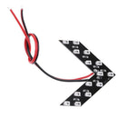 2pcs Red 14SMD LED Car Rear View Side Mirror Arrow Panel Turn Signal Lights