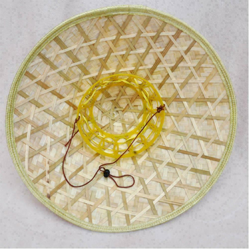 Chinese Oriental Vietnamese Straw Bamboo Sun Hat Farmer Rice Hat Fishing  G T8C1
