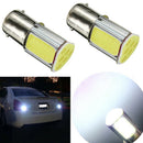 2x 1156 BA15S COB LED 5W Auto Turn Signals Backlight DC 12V White