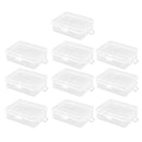 10Pcs Plastic Storage Box Transparent Portable Earplugs Container Jewelry