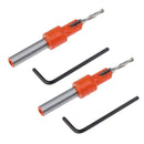 2 Piece 8mm Shank Countersink Drill Bit With Hex Key For Wood