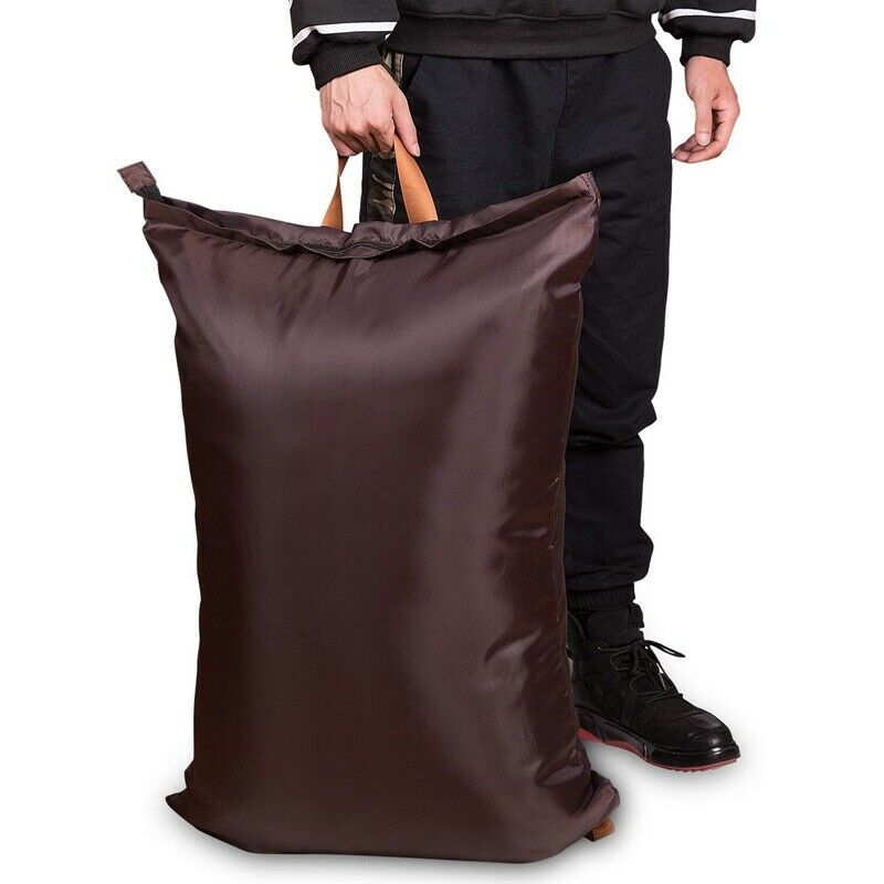 Large Laundry Bag 24 inch X34 inch with Zipper, College Laundry Backpack wi J4O1