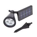 Outdoor In-Ground Spotlight 4LED Solar Energy Power Garden Lawn Light Lamp
