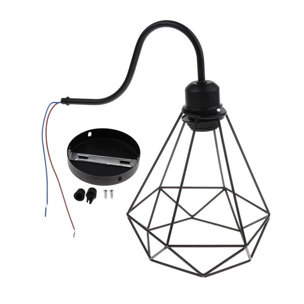 2 Pcs Black Retro Lampshade Pendant Lamp Shade Lamps Lighting Ceiling Fans Lamp