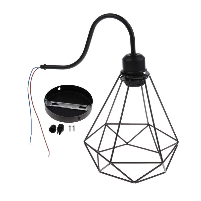 2 Pcs Black Retro Lampshade Pendant Lamp Shade Lamps Lighting Ceiling Fans Lamp
