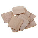 100 Pieces Blank Wood Squares Unfinished Wood Pieces Cutouts for DIY Pyrography
