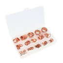 150 Pcs Copper Sealing Flat Washer Set Seal Kit Automotive Repairing