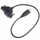 USB 2.0 to 7+6 13Pin SATA Laptop CD/DVD/Blu-ray Optical Drive Adapter Cable