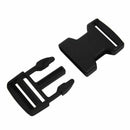 1 1/4 Inch Width Strap Plastic Bag Quick Release Buckle 20pcs Black