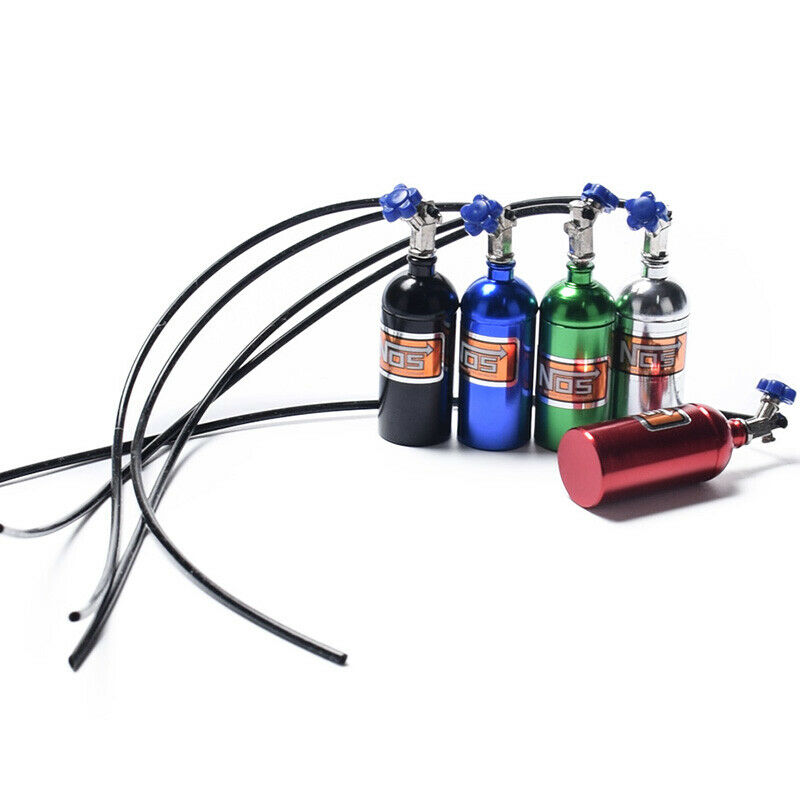 Metal Simulated NOS Nitrogen Bottle for 1/10 RC Crawler Car Defender Bronco Z2M6