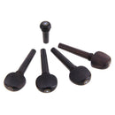 Ebony Wood 4/4 Violin Accessories Chinrest + Endpin +Tuners+Tailpiece+Peg