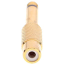 1pc 6.35mm 1/4in Mono Male Jack to RCA Female Plug Audio Adapter Connector A