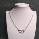 New Fashion Design Handcuffs Choker Pendant Necklace Chain Women Lovers FT