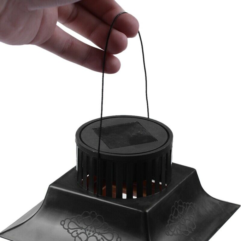 New Solar Parrot Feeder Led Light Bird Feeder Station Hanging Pigeon Crow P