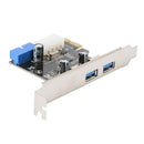 Desktop PCI-E to USB 3.0 Expansion Card With Interface USB 3.0 Dual Ports 2
