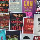 25Pcs Motivational Life Quotes Diary Stickers Skateboard Laptop Luggage Dec JR