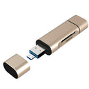 5in 1 USB 3.0 Type C//Micro USB/OTG Adapter TF SD Card Reader for Macbook PC