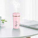 Air Humidifier Low Noise Fine Mist Spray Humidifier for Car Home (Pink) A