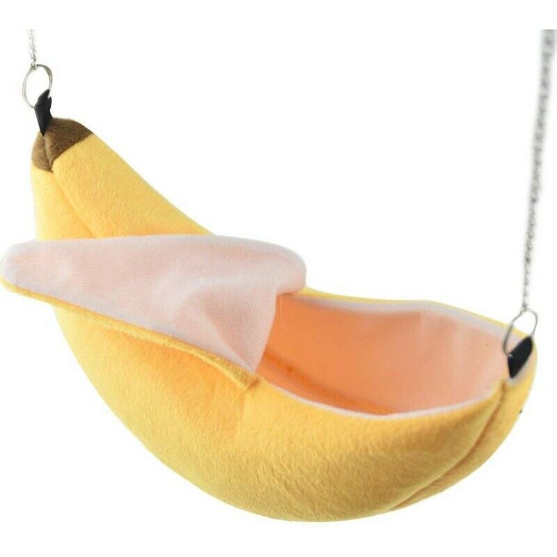 Pet Banana Bed Hamster Bed House Hammock Small Animal Bed House Cage Nest H