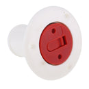 Marine Boat Deck Fuel Water Fill / Gas Filler Keyless Cap 1.5"-White Plastic