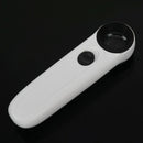 40X 21mm Pocket Jewelry Magnifier LED Light Handle Jeweler Glass Lens Loupe