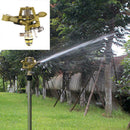 Zinc Alloy Impact Sprinkler Garden Lawn Watering Irrigation Spray Head