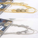 Bohemian Leaves Multi-layer Long Necklace Pendant Chain Fashion Jewelry 3C