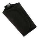 Key Silencer with Snap and Key Ring, Fit 3 inch (8 cm) Belt Loop, Black Nylon