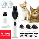 Electric Dog Pet Nail Grinder Cat Nail Claw Paw Toe Clipper Trimmer Grooming Kit