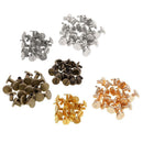 60x Brass Chicago Screws Belt Nail Studs Rivet Binding Book Photo Album 8mm