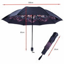 Sunny woman's umbrellas black coating female umbrella sunshade flower foldi