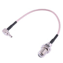 Coaxial RF Connector F-K Female to CRC9 Bent Head Adapter Pigtail Cable