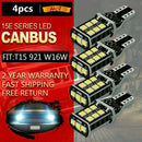 4PCS Super Bright Canbus LED Bulb For Car Backup Reverse Light 912 921 T15 W16W