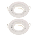 2Pcs 50W Round Light Bracket Ceiling Light Frame Rack for Spotlight Daylight