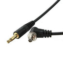 PC Male Sync to 3.5mm Plug Cable Cord with Screw Lock for Studio Flash Light Del