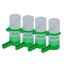 4x Bird Pet Water Drinker Food Feeder w/ Clip for Aviary Lovebirds Budgie Parrot