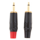 2Pcs 3.5mm Mono Male Repair Earphones Audio Solder Jack Plug Adapter