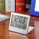 Digital LCD Display Desk Alarm Clock Calendar Date Time Thermometer Travel x 1