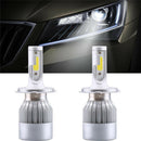 2PCS COB H4 C6 10800LM 36W LED Car Headlight Kit Hi/Lo Turbo Light Bulbs 6000Jâ„–[
