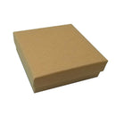 16 pieces of kraft cardboard jewelry box, 9 * 9 * 3cm