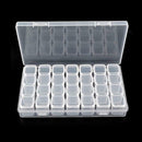 28 Grids Nail Storage Box Art Alex Transparent Organizer Makeup Beauty Tool A