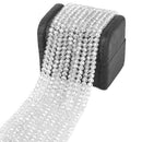 Glass Beads Rondelle Loose Bead Clear For DIY Bracelet Crafts Party Decor 6mm